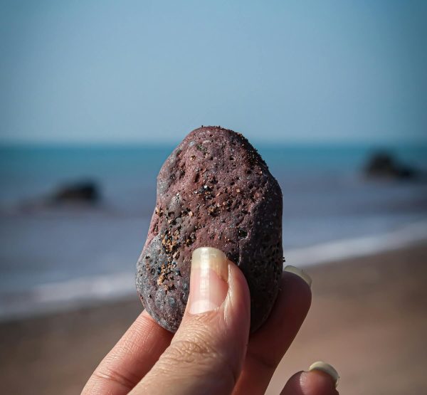 Throwing rocks into the sea is one way you can cast all your cares on God!